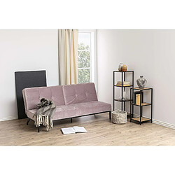 Toilinux Canapé convertible Peruga - 3 places - Rose