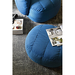 Avis Inside 75 Pouf éco-durable REEF structure bois assise tapissé bleu