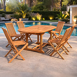 Ensemble table & chaises