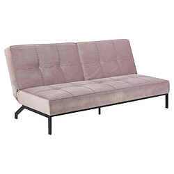 Toilinux Canapé convertible Peruga - 3 places - Rose