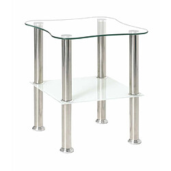 Lot De 3 Tables D'appoint Gigognes En Métal Blanc – Hauteur 90cm, Design Paris Prix