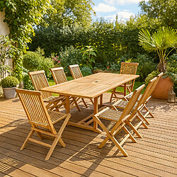 Ensemble table & chaises