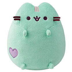 Pusheen Peluche Mascotte 18cm avec Cœur Brodé Ultra Douce Vert Menthe