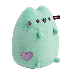 Pusheen Peluche Mascotte 18cm avec Cœur Brodé Ultra Douce Vert Menthe