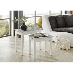 Paris Prix Table d'Appoint Vintage Maritimo 56cm Blanc