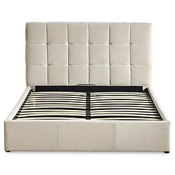 Paris Prix Lit Adulte Sommier Relevable Birma 140x190cm Beige