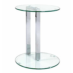 Paris Prix Table d'Appoint Ronde Antilles 50cm Transparent
