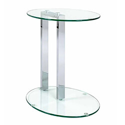 Paris Prix Table d'Appoint Ovale Antilles 50cm Transparent