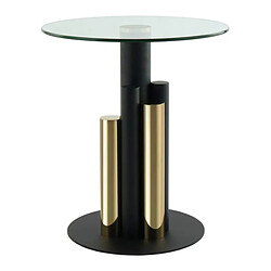 Paris Prix Table d'Appoint Design Paula 50cm Or