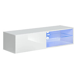 Paris Prix Meuble TV LED Design Switch IV 120cm Blanc