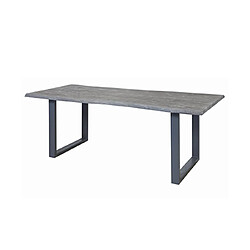 Mes Table à manger 200 cm en acacia gris - CORVO