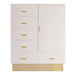 Paris Prix Buffet 5 Tiroirs & 1 Porte Tazea 112cm Taupe