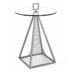 Paris Prix Table d'Appoint Design Ronde Vnik 57cm Gris