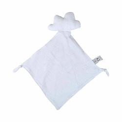 Paris Prix Doudou Mouchoir Bébé Nuage 46cm Blanc
