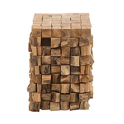 Mes Table d'appoint carrée 30x30x45 cm en teck naturel
