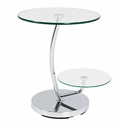 Paris Prix Table d'Appoint Design Cofag 55cm Chromé