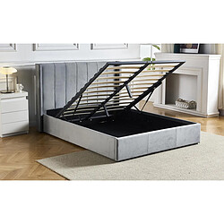 Acheter Paris Prix Lit Adulte Sommier Relevable Fady 180x200cm Gris