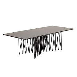 Paris Prix Table Basse Design Stone 140cm Noir
