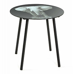 Paris Prix Table d'Appoint Design Jumbo 41cm Noir