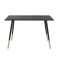 Paris Prix Table à Manger Design Dipp 120cm Noir & Or