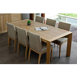 Mes Table repas 200 cm en chêne massif - RETHEL