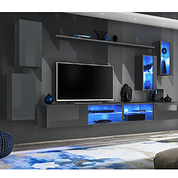 Paris Prix Ensemble Meuble TV Switch XXV 280cm Gris
