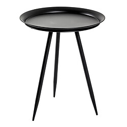 Paris Prix Table d'Appoint Design en Métal Laqué 54cm Noir