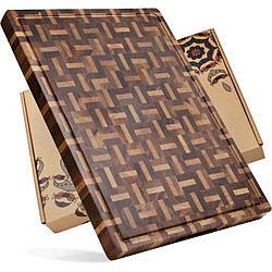 Vendos85 Planche à découper en bois d’acacia et chêne robuste