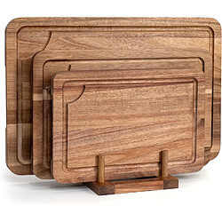Vendos85 Set de 3 planches à découper en bois d’acacia