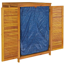 Helloshop26 Coffre boîte meuble de jardin rangement 140 x 87 x 104 cm bois massif d'acacia 02_0013007