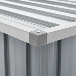 Helloshop26 Coffre boîte meuble de jardin rangement gris 109 x 67 x 65 cm 02_0013077 pas cher