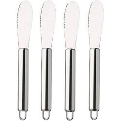 Vendos85 Lot de 4 épandeurs à fromage en acier inoxydable