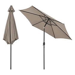 Helloshop26 Parasol hexagonal polyester 270 x 235 khaki 03_0008045