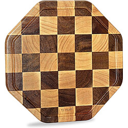 Vendos85 Planche à Découper Acacia Vintage avec Rainure à Jus