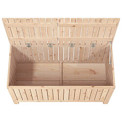 Avis Helloshop26 Coffre boîte meuble de jardin rangement 121 x 55 x 64 cm bois massif de pin 02_0013004