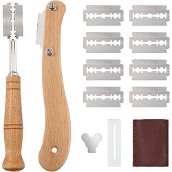 Vendos85 Couteau à Pain avec 10 Lames Interchangeables