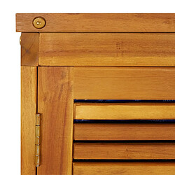 Avis Helloshop26 Coffre boîte meuble de jardin rangement 140 x 87 x 104 cm bois massif d'acacia 02_0013007