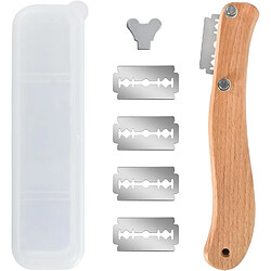 Vendos85 Couteau à Pain avec 5 Lames Remplaçables