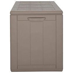Avis Helloshop26 Coffre boîte meuble de jardin rangement 270 litres marron PP rotin 02_0013023