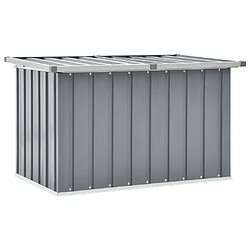 Helloshop26 Coffre boîte meuble de jardin rangement gris 109 x 67 x 65 cm 02_0013077
