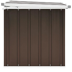 Helloshop26 Coffre boîte meuble de jardin rangement 109 x 67 x 65 cm marron 02_0013093 pas cher