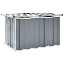 Avis Helloshop26 Coffre boîte meuble de jardin rangement gris 109 x 67 x 65 cm 02_0013077