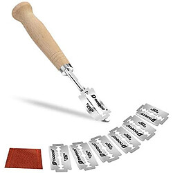 Vendos85 Couteau à Pain avec 6 Lames et Housse de Protection