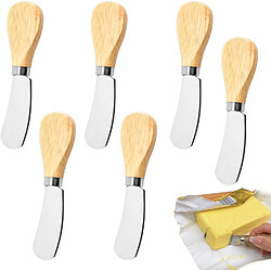 Vendos85 Lot de 6 couteaux à beurre en acier inoxydable