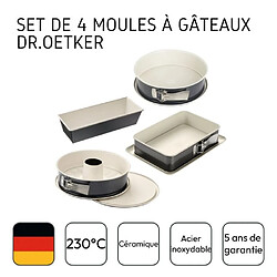 Acheter DR OETKER Set de 4 Moules à Gâteau - Différentes Formes, 28 à 32 cm - Back-Trend