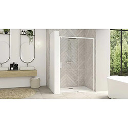 Kinedo PA9233BTNEG Paroi de douche coulissante 117–130 cm blanc gauche sans seuil