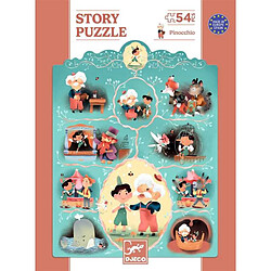 Djeco DJ07052 Puzzle 54 pièces Pinocchio 38 x 50 cm