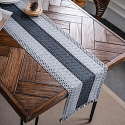 Vendos85 Chemin de Table Noël 30x240 cm Gris