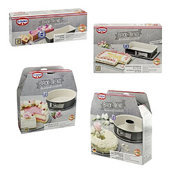 DR OETKER Set de 4 Moules à Gâteau - Différentes Formes, 28 à 32 cm - Back-Trend pas cher