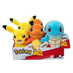 Pokemon Peluche Premier Partenaire Kanto 20 cm Bulbizarre/Carapuce/Salamèche (assortiment)